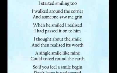 Smiling is infectious