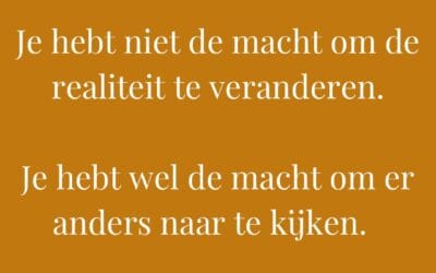 Je hebt niet de macht om…